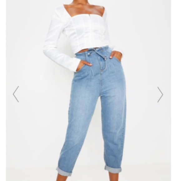 PrettyLittleThing Denim - PRETTY LITTLE THING High Waisted Balloon Jeans